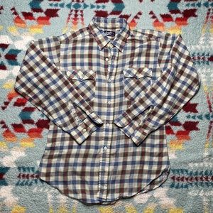 Levi’s vintage plaid 70s button down shirt